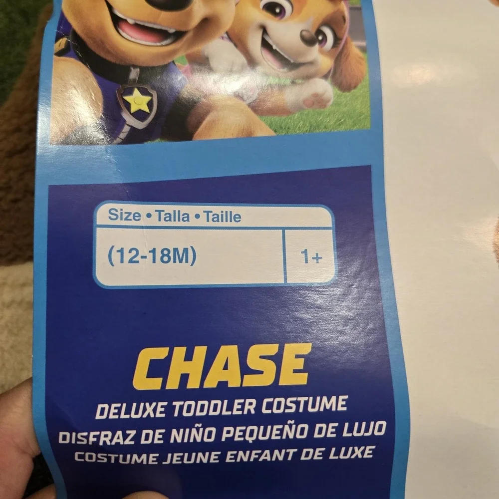 Nickelodeon Paw Patrol Chase Halloween Costume Baby 12M-18M